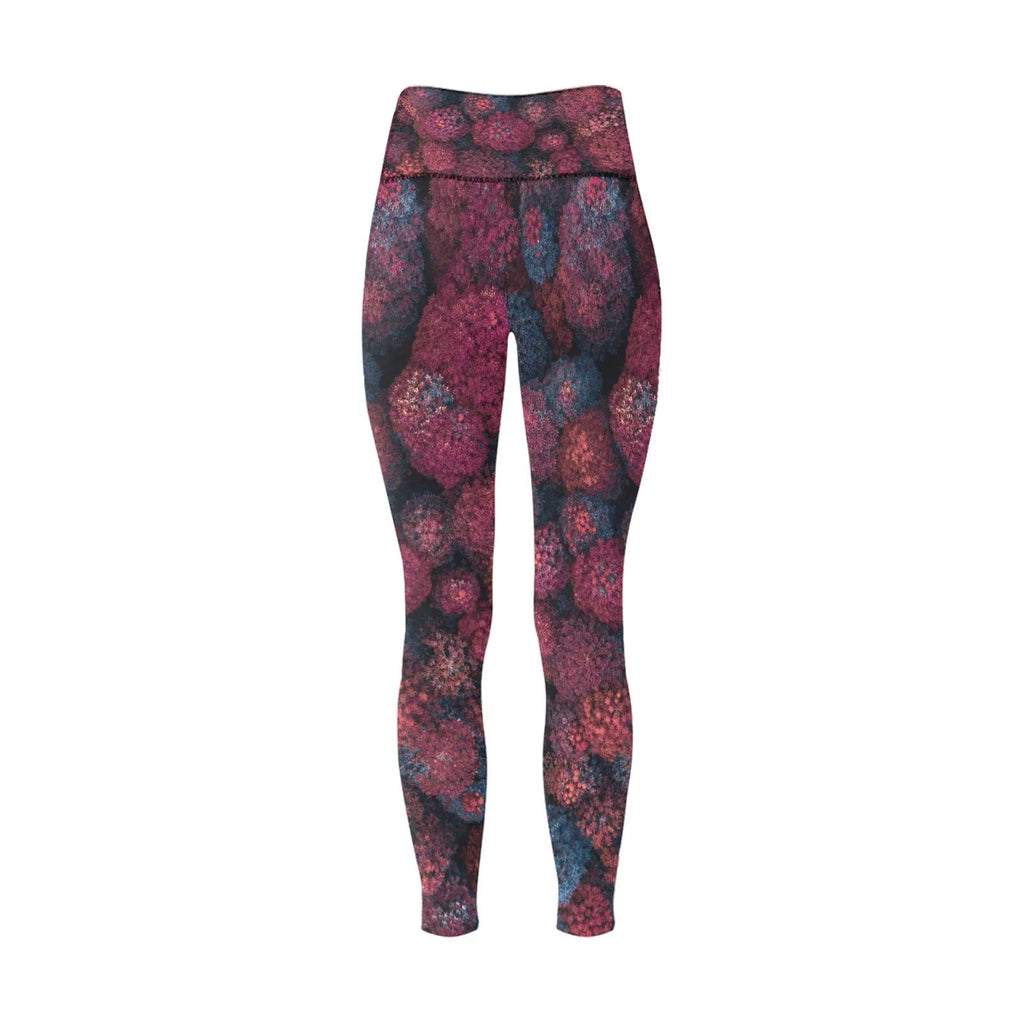 Leggings de Mujer Cintura Alta Estampado Floral Abstracto