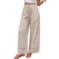 Pantalones rectos caqui con cinturón