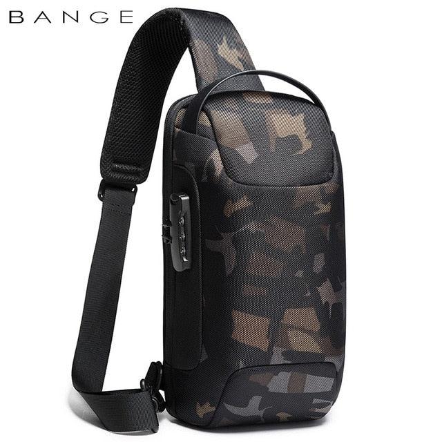 BANGE Hot Chest bolso cruzado impermeable y con carga USB