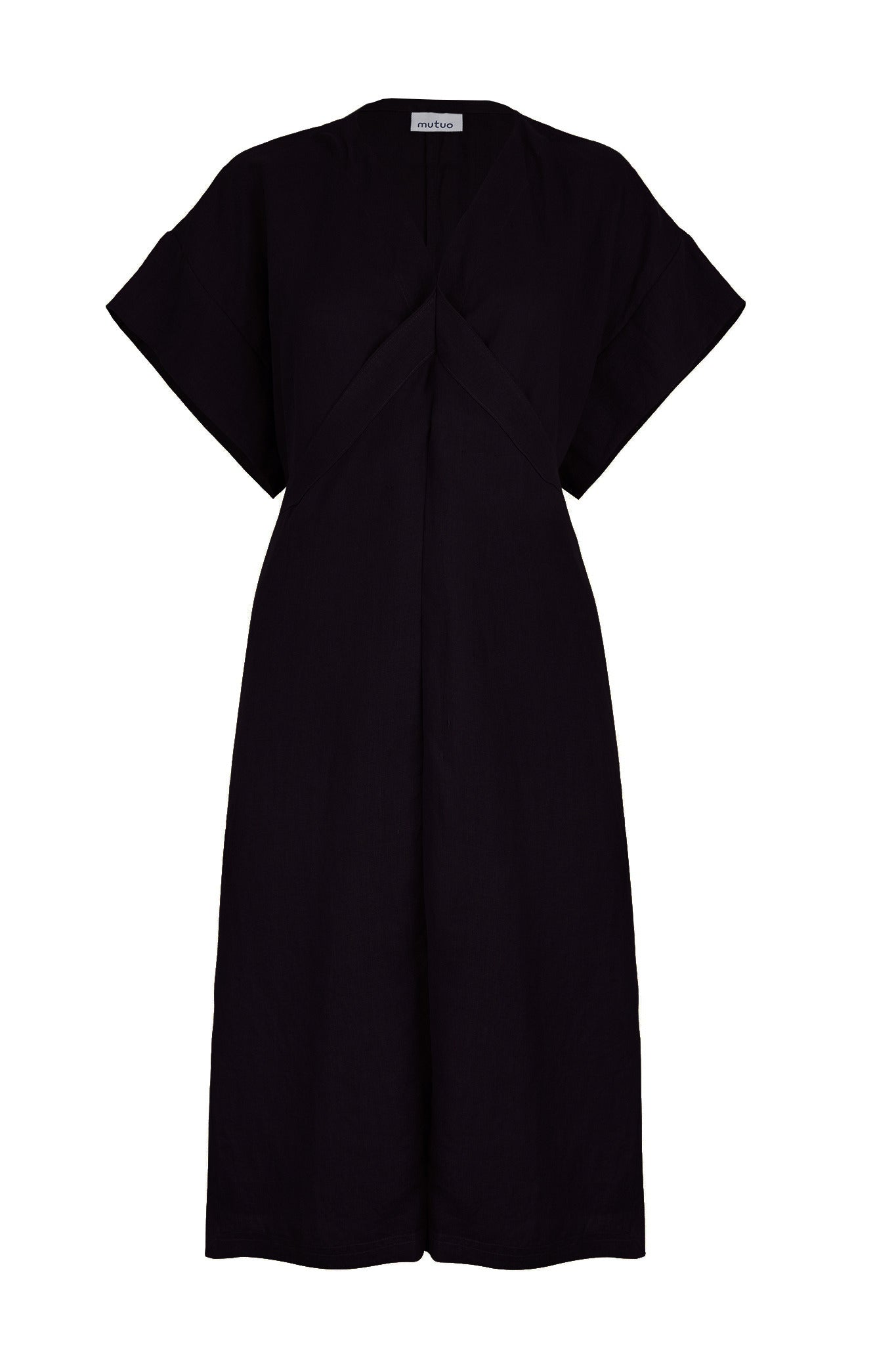 Mundo Linen-Blend V-Neck Wrap Dress