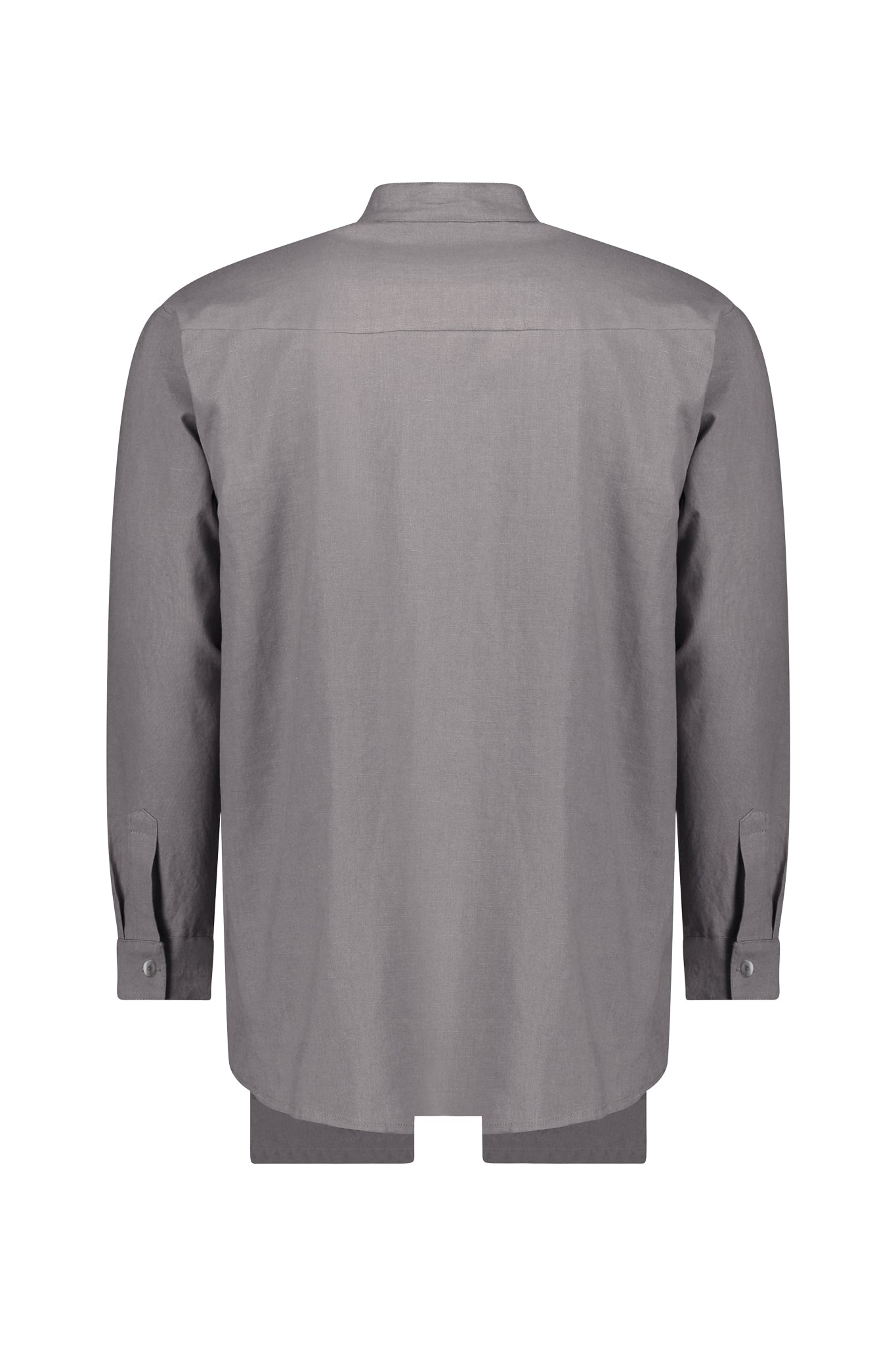Iodine Front Pocket Washed Linen Shirt
