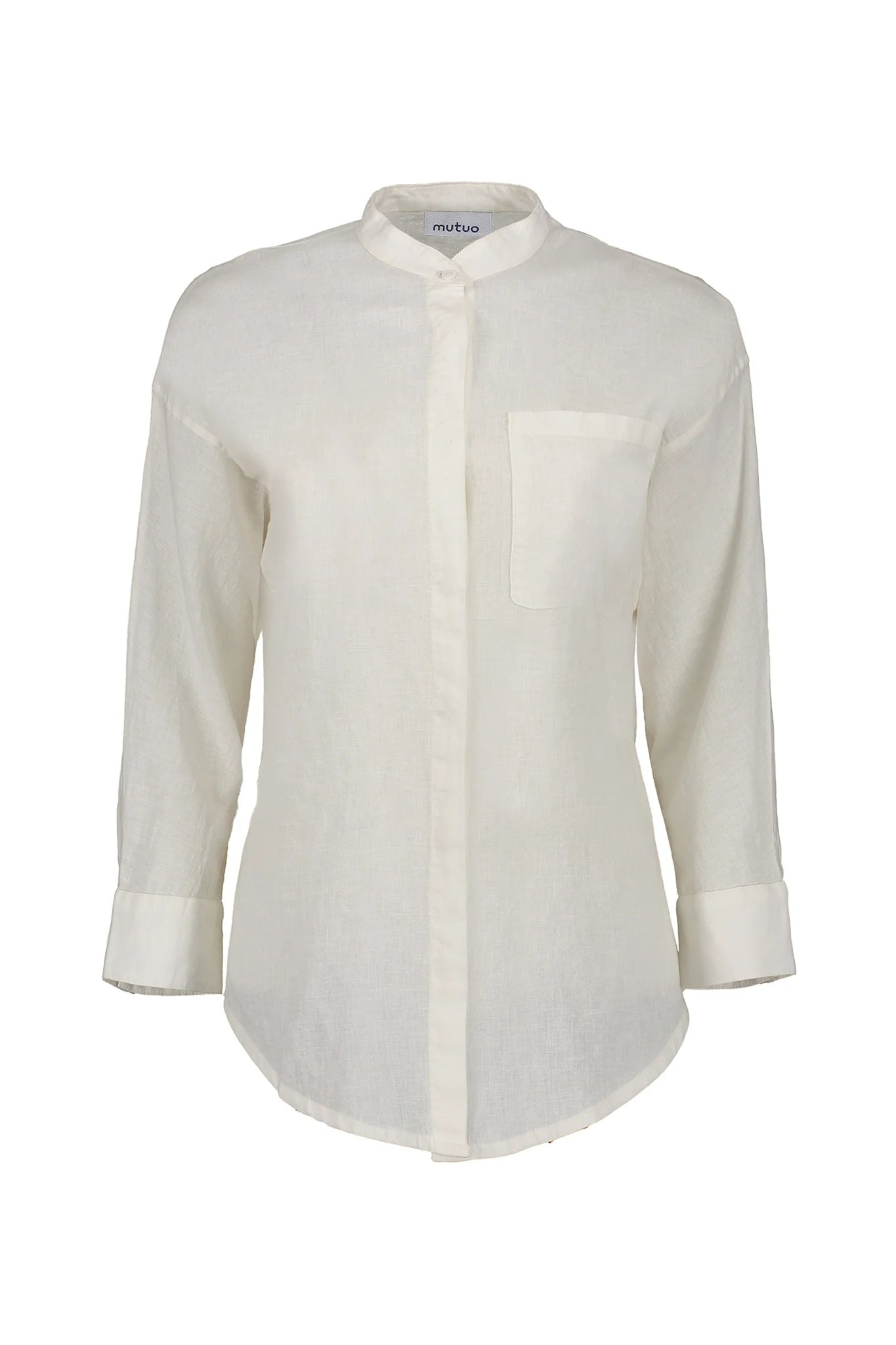 Tau Linen Blend Kimono Sleeve Shirt