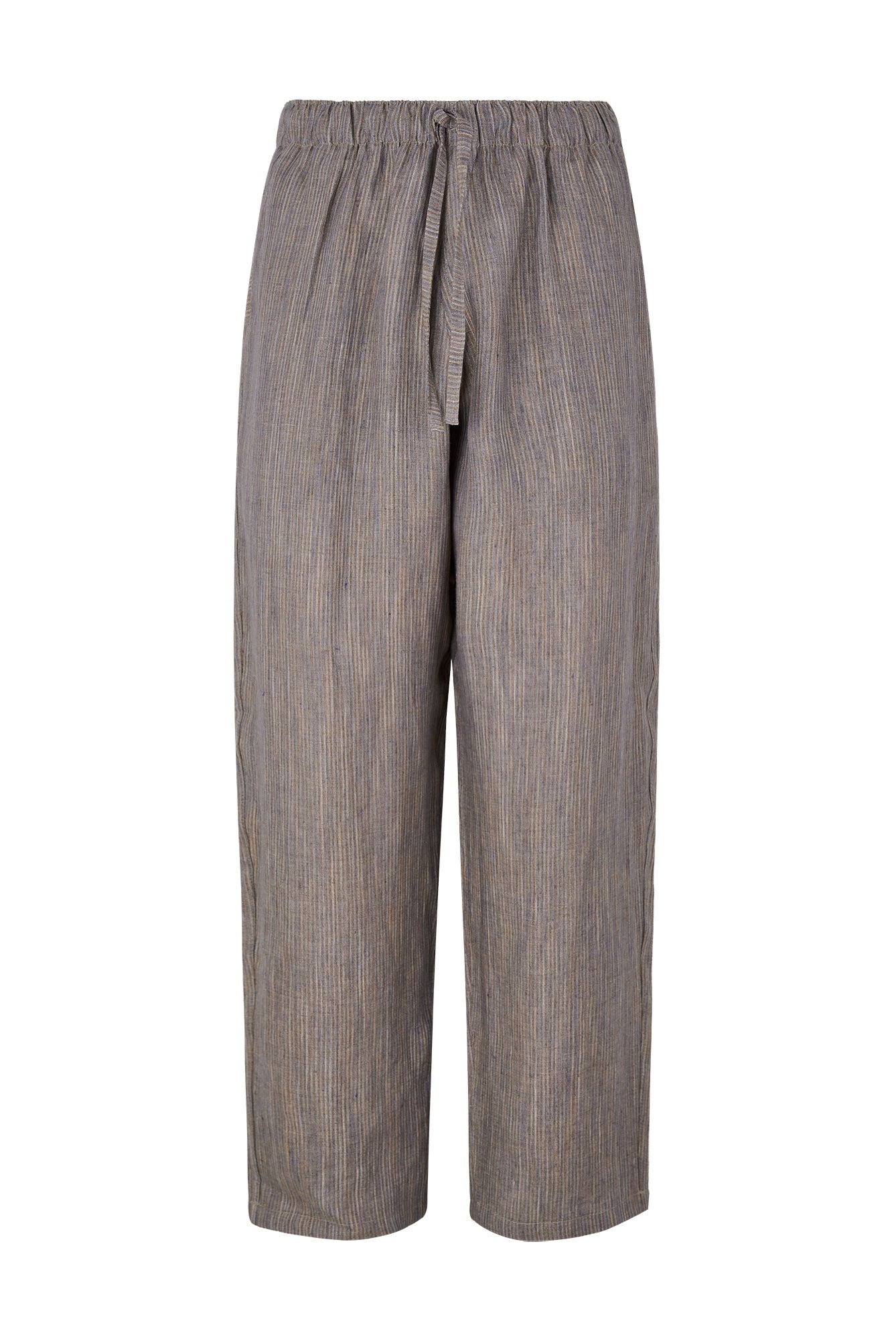 Ander Striped Linen Elastic Waist Pants