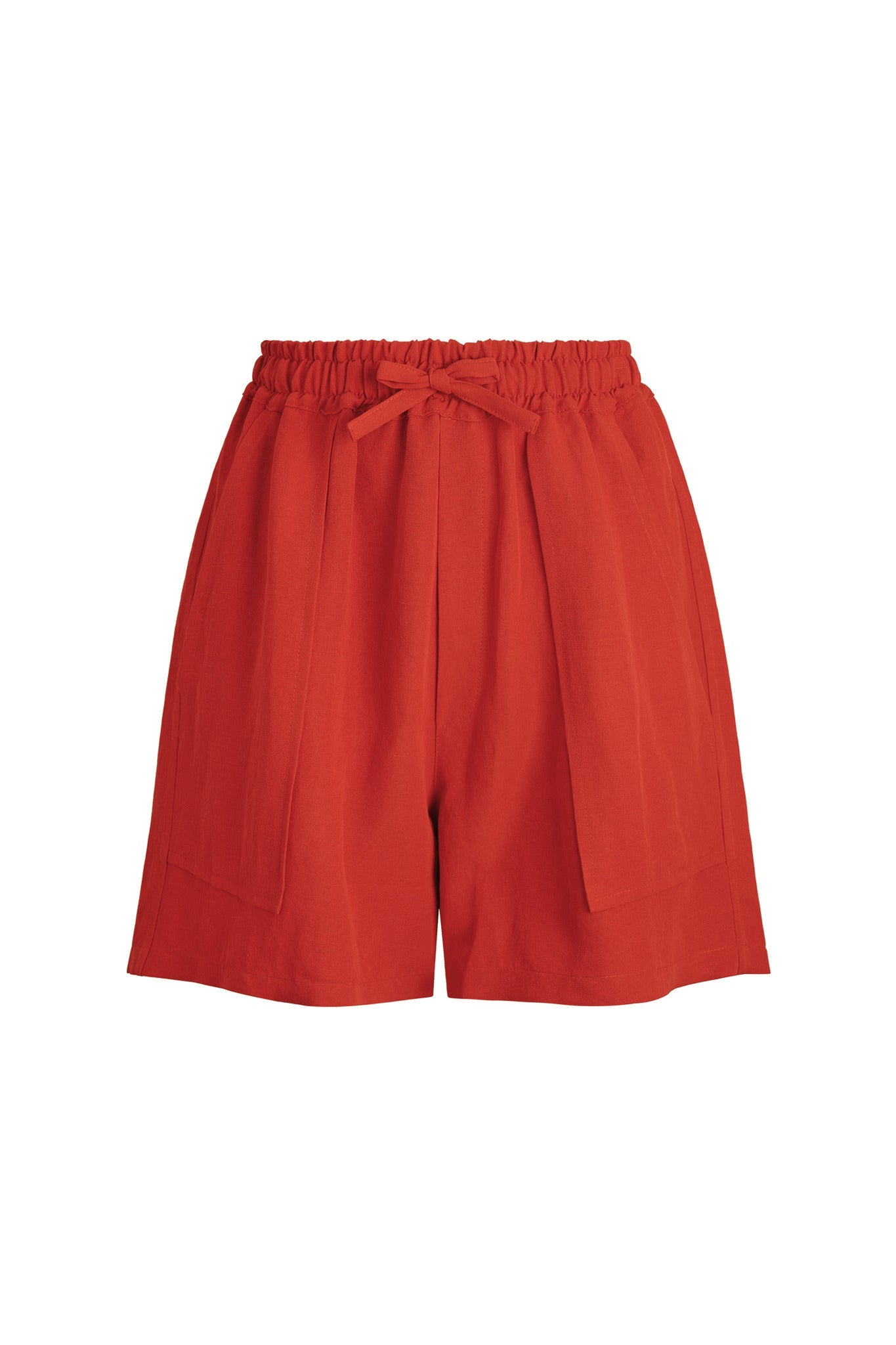 Rayenne Drawstring Waist Linen-Blend Short