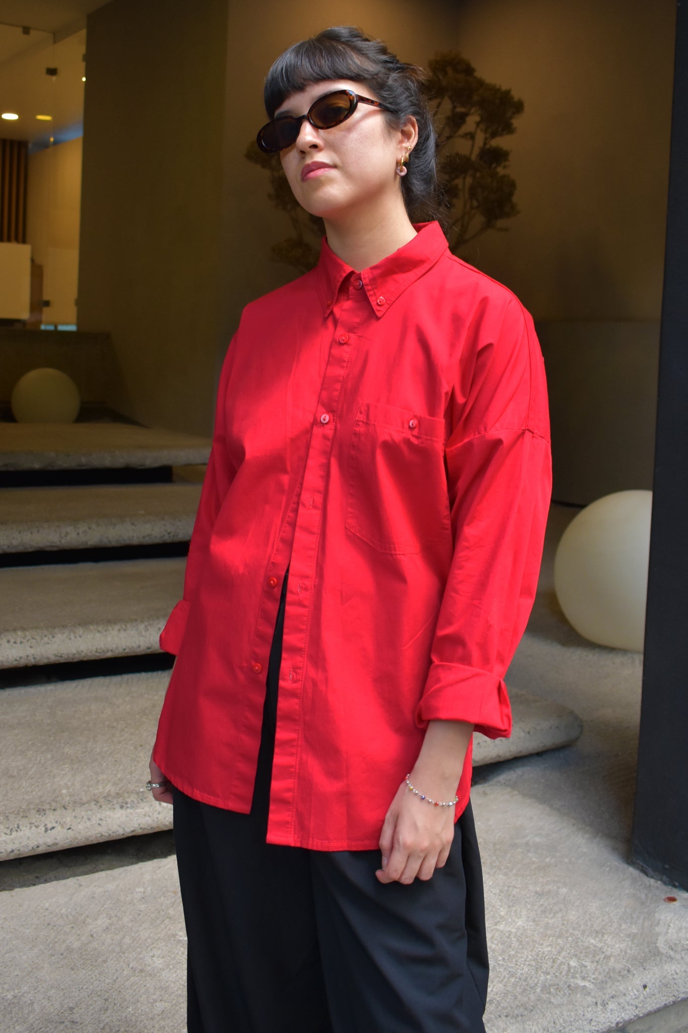 Sai Washed Poplin Button-Down Shirt