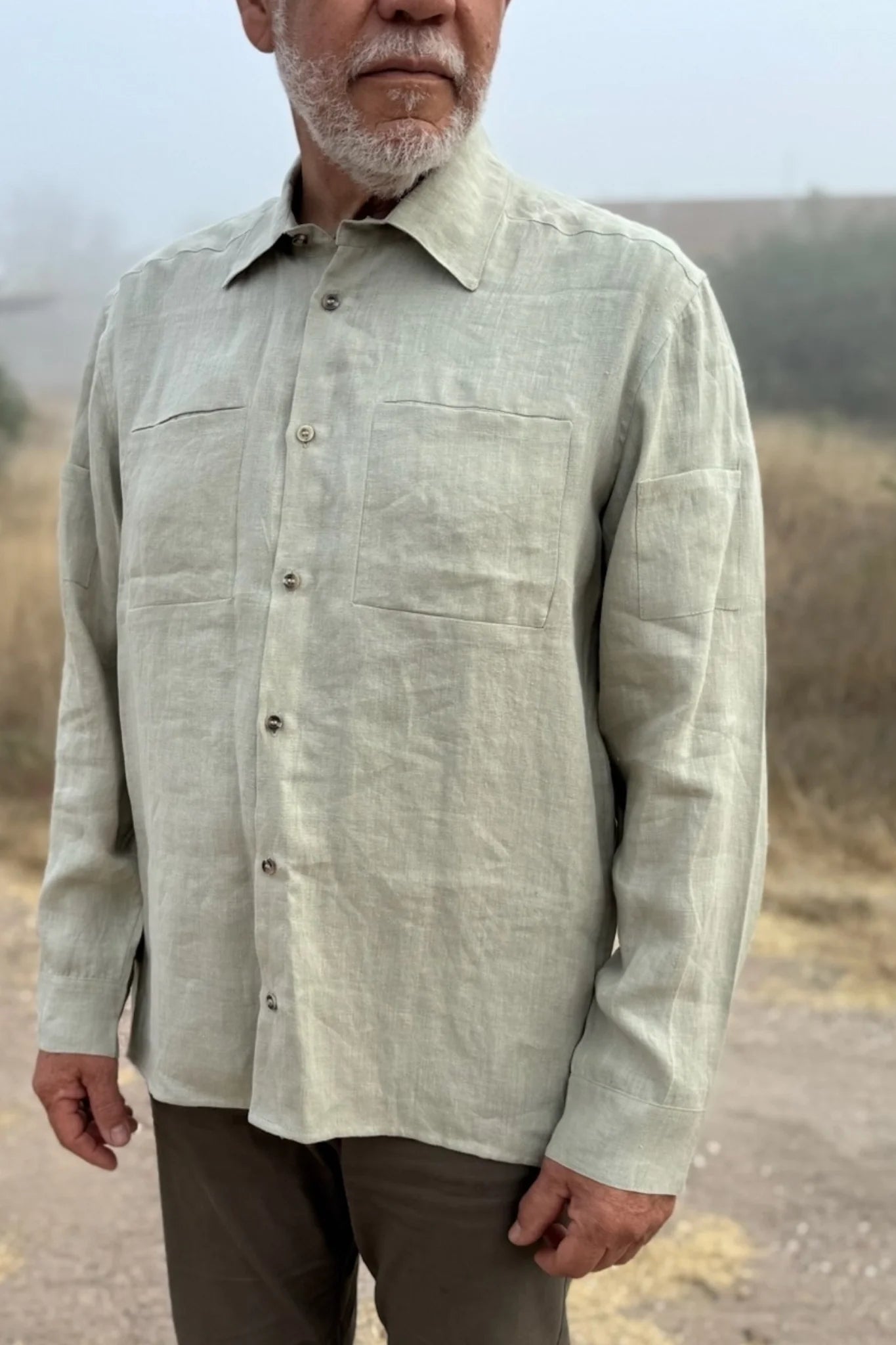 Gilmar Button-Down Hemp Shirt